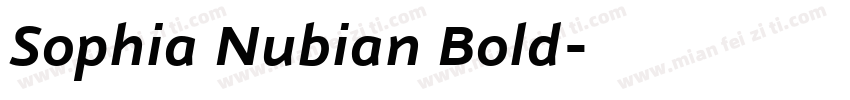 Sophia Nubian Bold字体转换